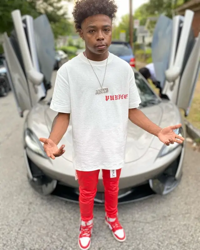 Anti Da Menace outfit in Purple Brand and Nike, 2022
