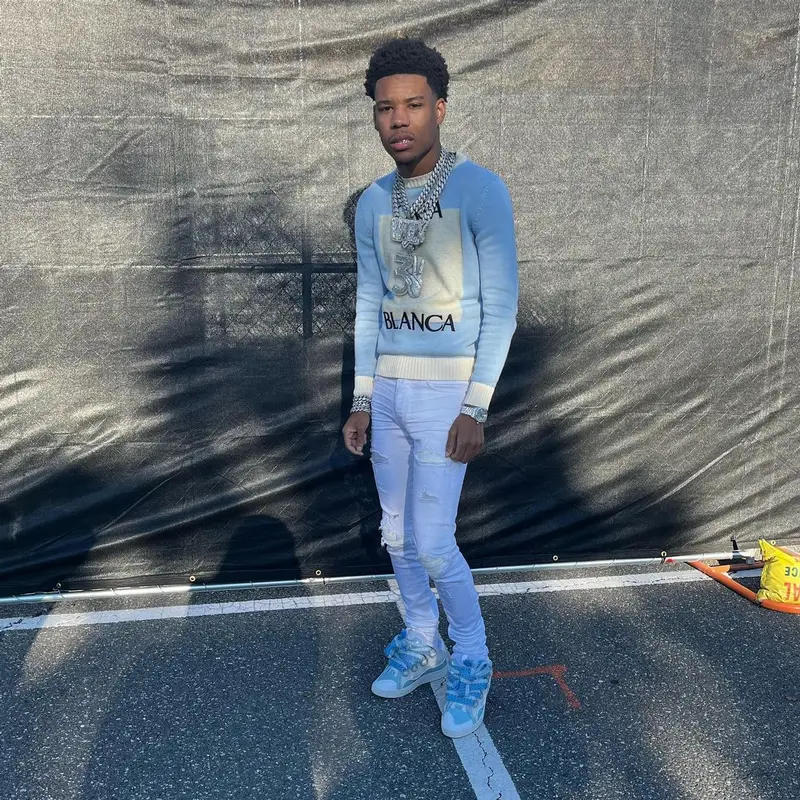 Nardo Wick outfit in Casablanca, Amiri, and Lanvin, 2022