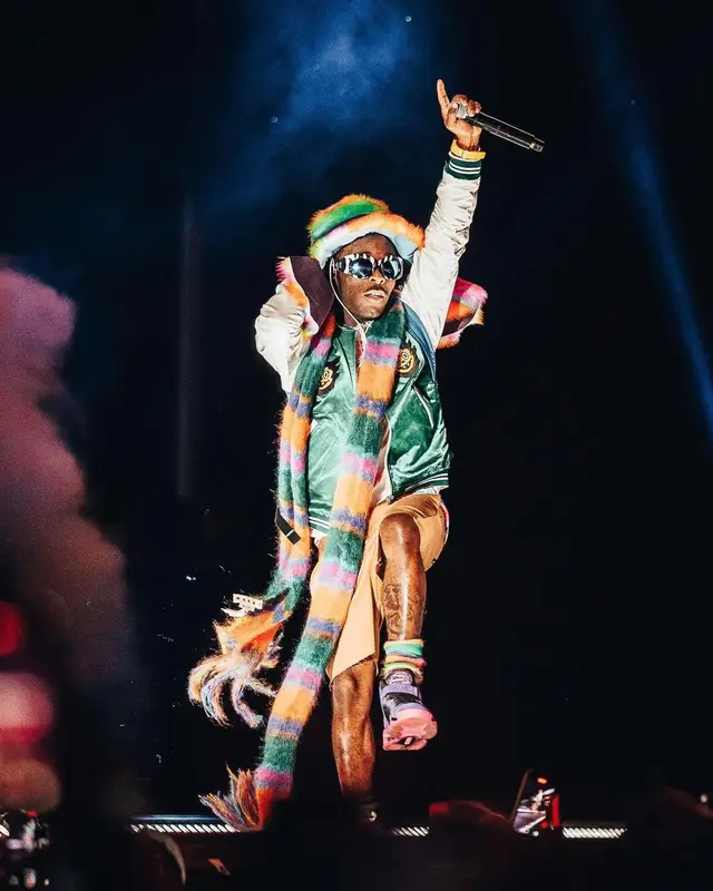 Lil Uzi Vert outfit in Human Made, Balenciaga, and Marni, 2022