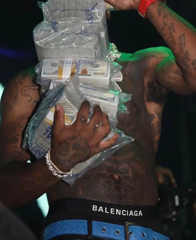 Lil Uzi Vert outfit in Bottega Veneta and Balenciaga, 2022
