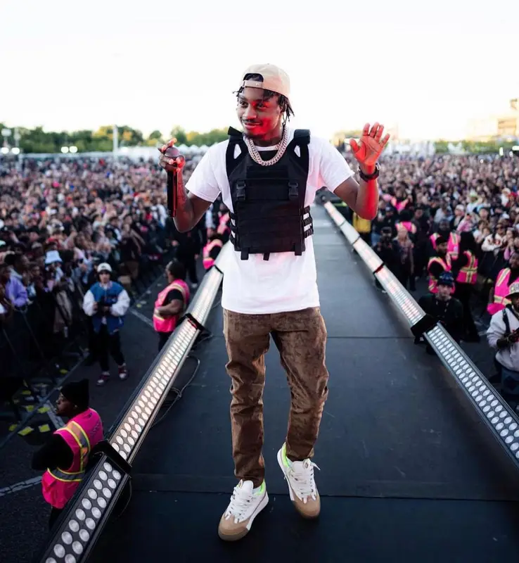 Lil Tjay outfit in Cactus Jack and Dior, 2022