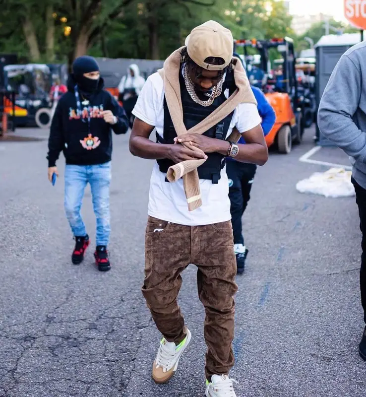 Lil Tjay outfit in Cactus Jack and Dior, 2022