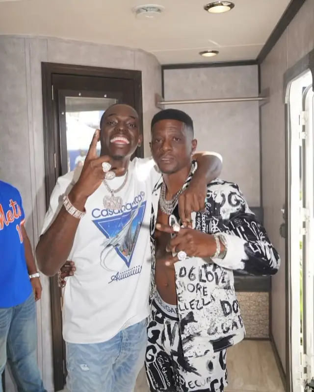 Bobby Shmurda outfit in Casablanca, Rta, and Nike, 2022