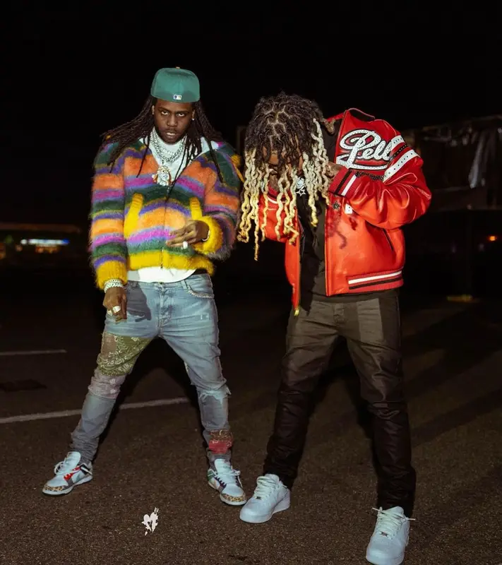 Lil Gnar outfit in Ksubi, Nike, and Dior, 2022