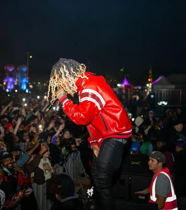 Lil Gnar outfit in Ksubi, Nike, and Dior, 2022