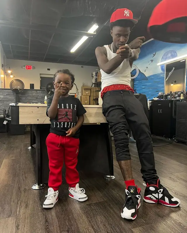 Quando Rondo outfit in Dickies, Jordan, and Polo Ralph Lauren, 2022