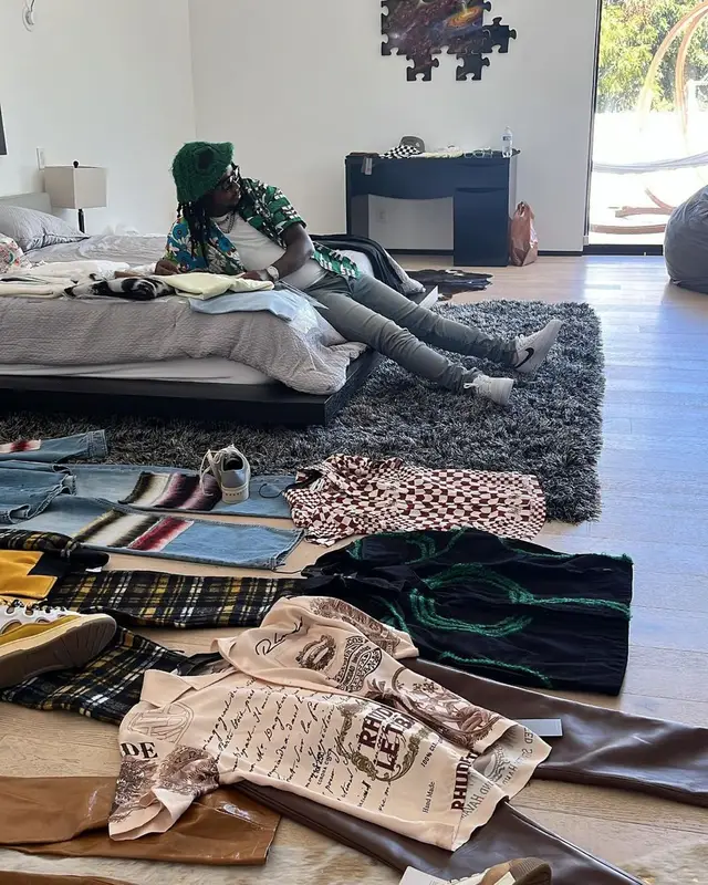 Babyface Ray outfit in Prada, Amiri, and Nike, 2022