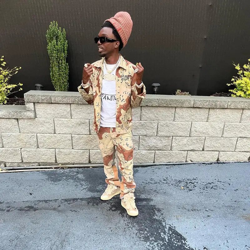 Bobby Fishscale outfit in Gallery Dept., Balenciaga, and Gucci, 2022