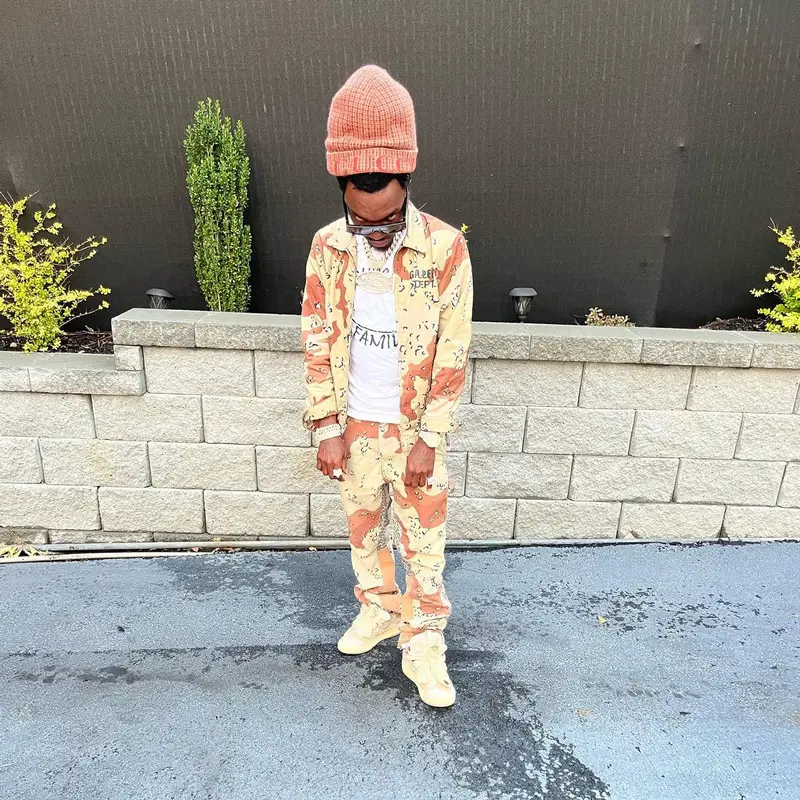 Bobby Fishscale outfit in Gallery Dept., Balenciaga, and Gucci, 2022