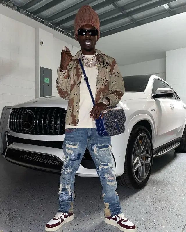 Bobby Fishscale outfit in Gallery Dept., Balenciaga, and Gucci, 2022