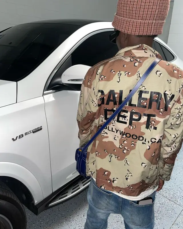 Bobby Fishscale outfit in Gallery Dept., Balenciaga, and Gucci, 2022