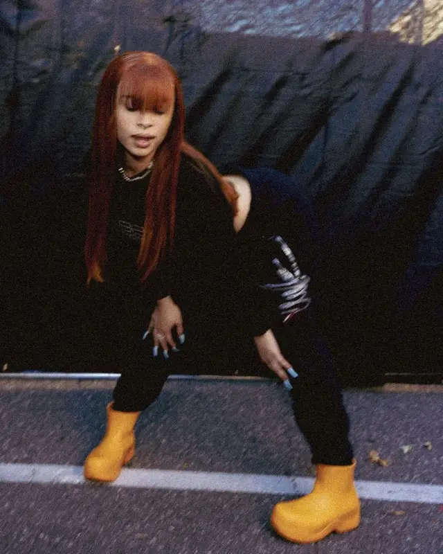 Ice Spice outfit in Balenciaga, Newyrrk, and Bottega Veneta, 2022