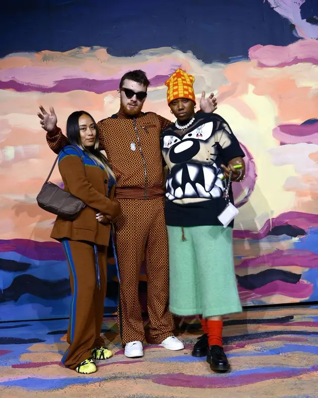 Angus Cloud outfit in Marni and Amiri, 2022