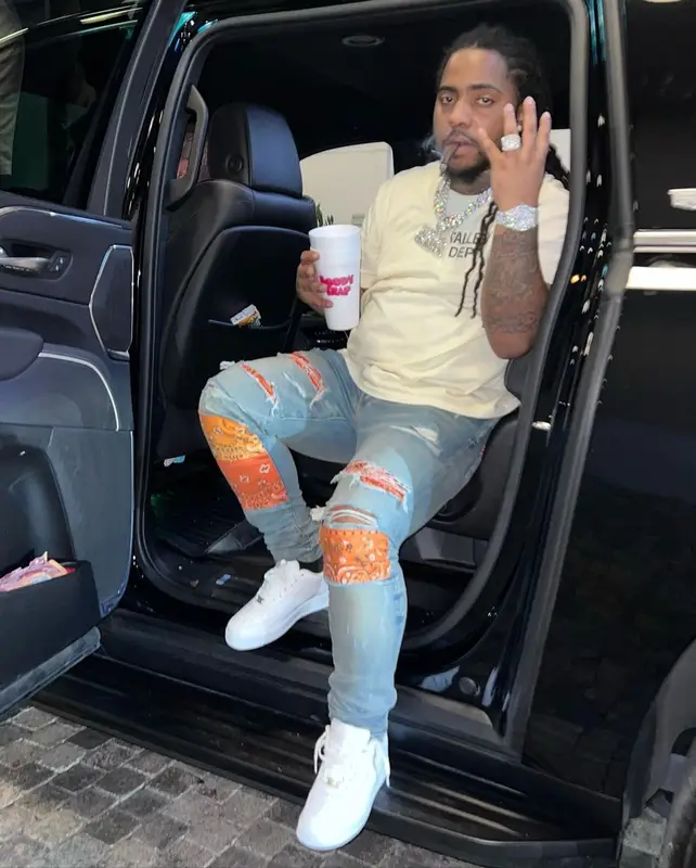 DooWop outfit in Gallery Dept., Amiri, and Nike, 2022