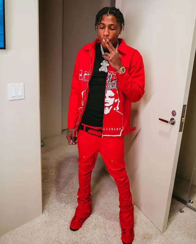 NBA YoungBoy outfit in Jordan, Christian Louboutin, and PlayStation, 2022