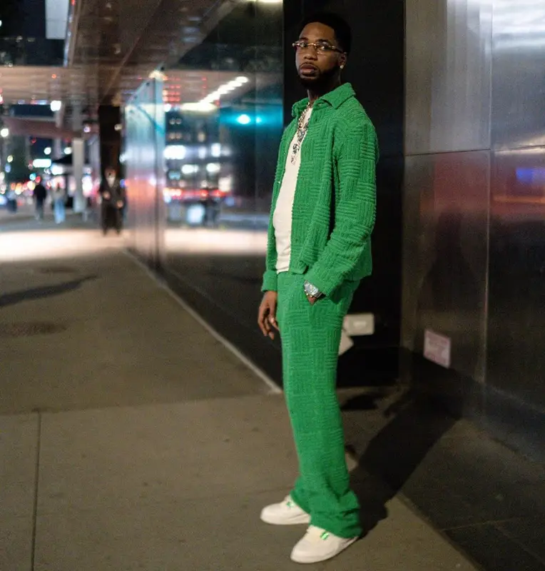 Key Glock outfit in Bottega Veneta, Jordan, and Cartier, 2022