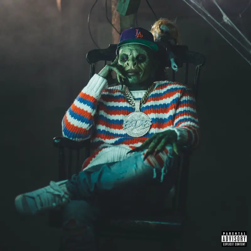 DaBaby outfit in Amiri and New Era, 2022