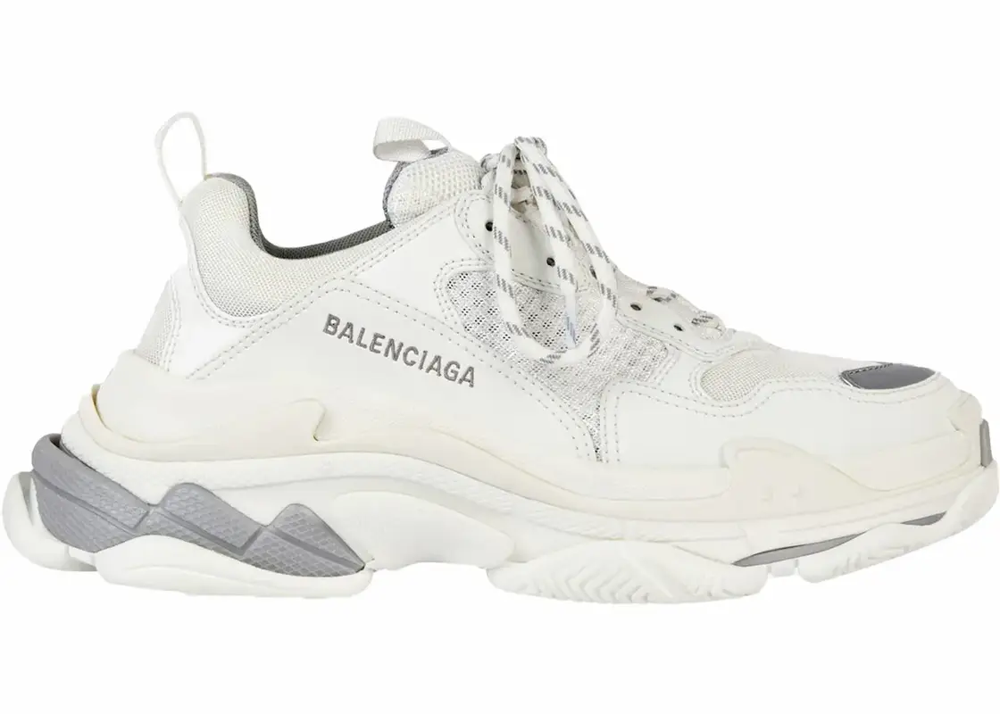 Balenciaga Triple S White Grey Sneakers $695