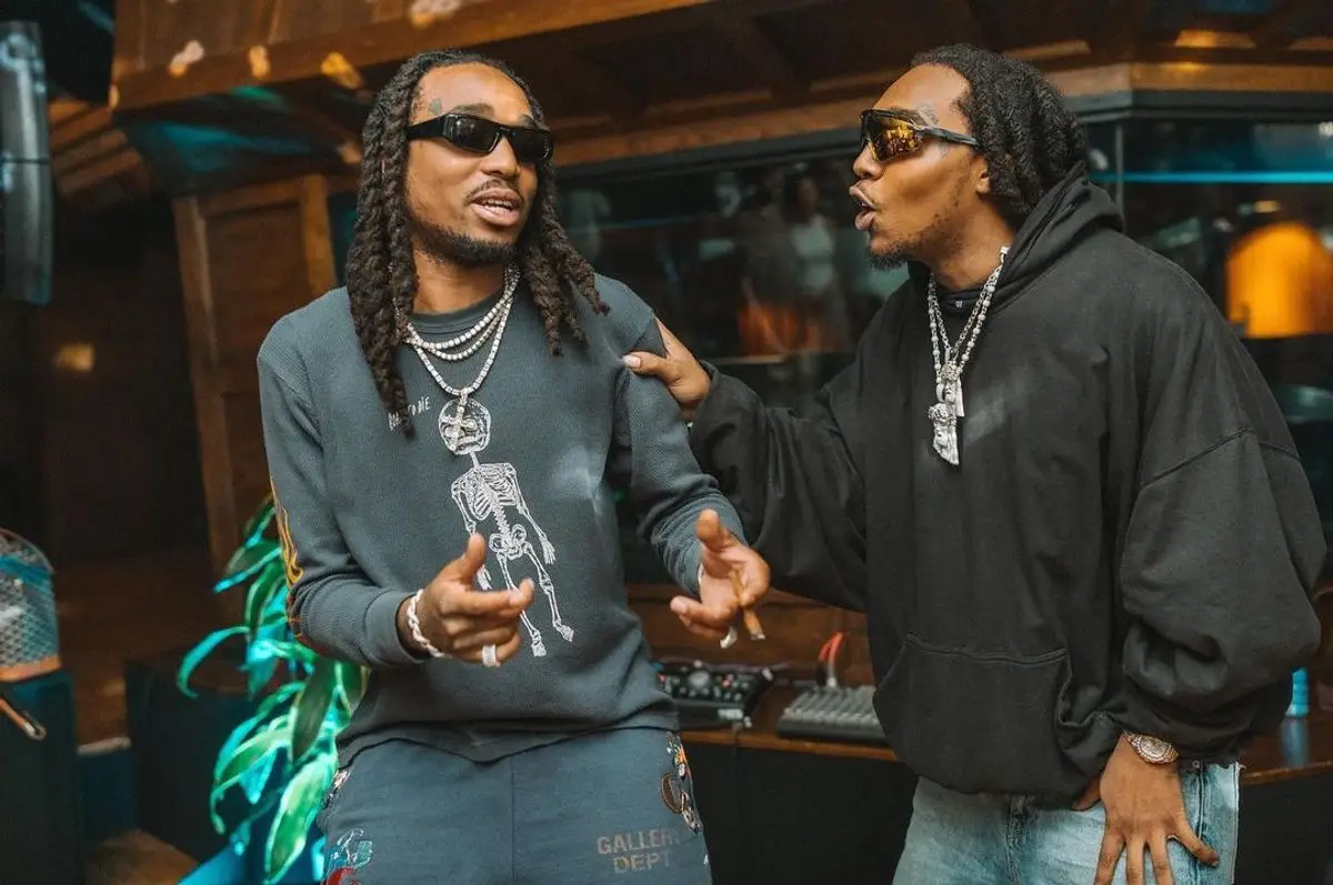 Quavo outfit in Gallery Dept. and Prada, 2022