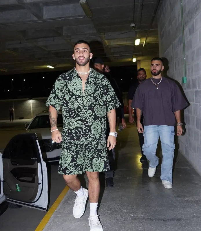 Manuel Turizo outfit in Jil Sander, 2022
