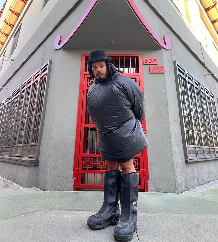Kerwin Frost outfit in Yeezy, Balenciaga, and GAP, 2022