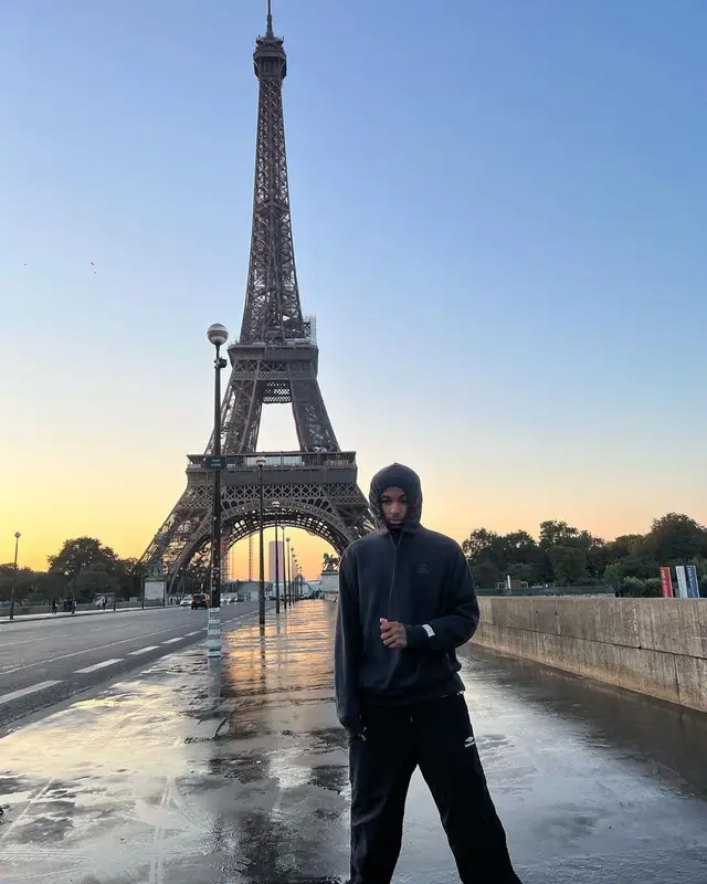 DDG outfit in Gallery Dept. and Balenciaga, 2022