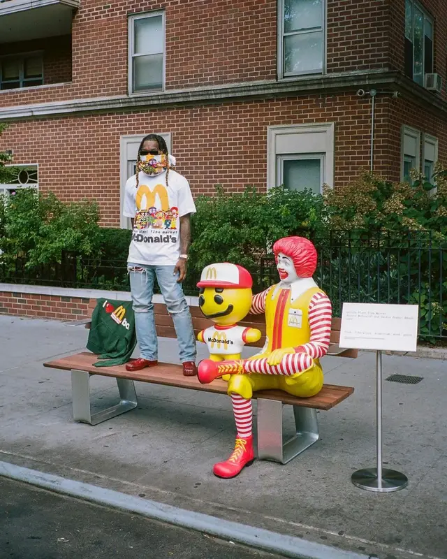 Offset outfit in Maison Margiela and Balenciaga, 2022