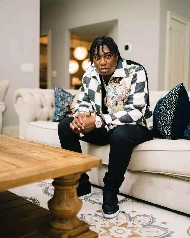 Fredo Bang outfit in Amiri and Louis Vuitton, 2022