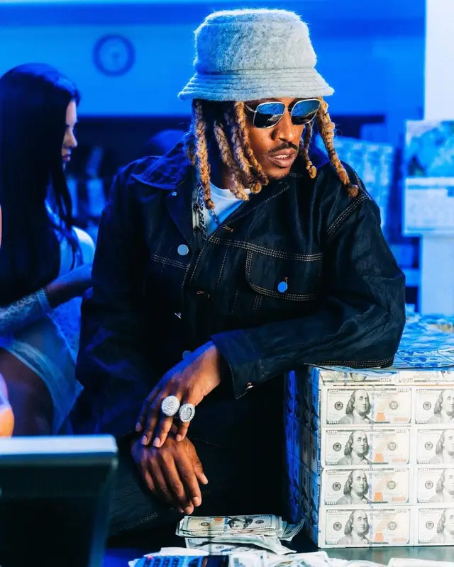 Future outfit in Bottega Veneta, Prada, and Marni, 2022