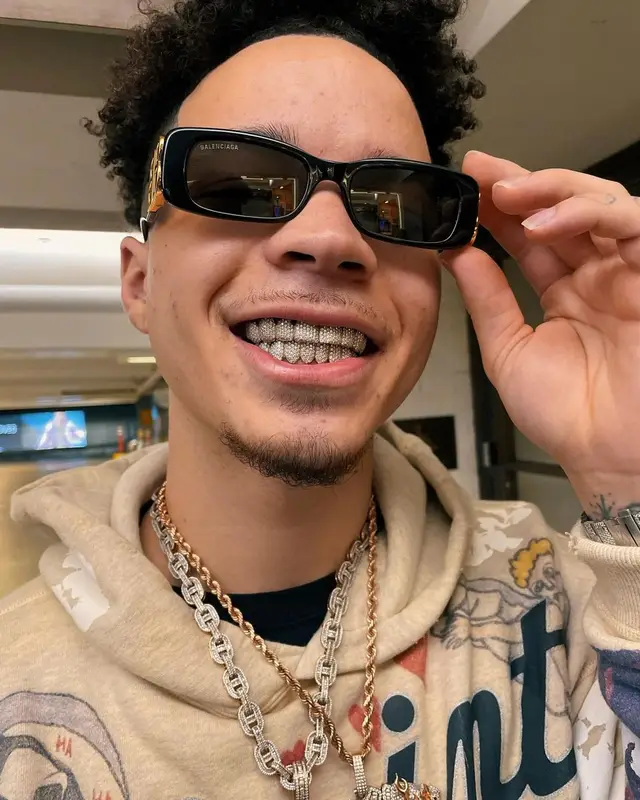 Lil Mosey outfit in Denim Tears, Ksubi, and Balenciaga, 2022