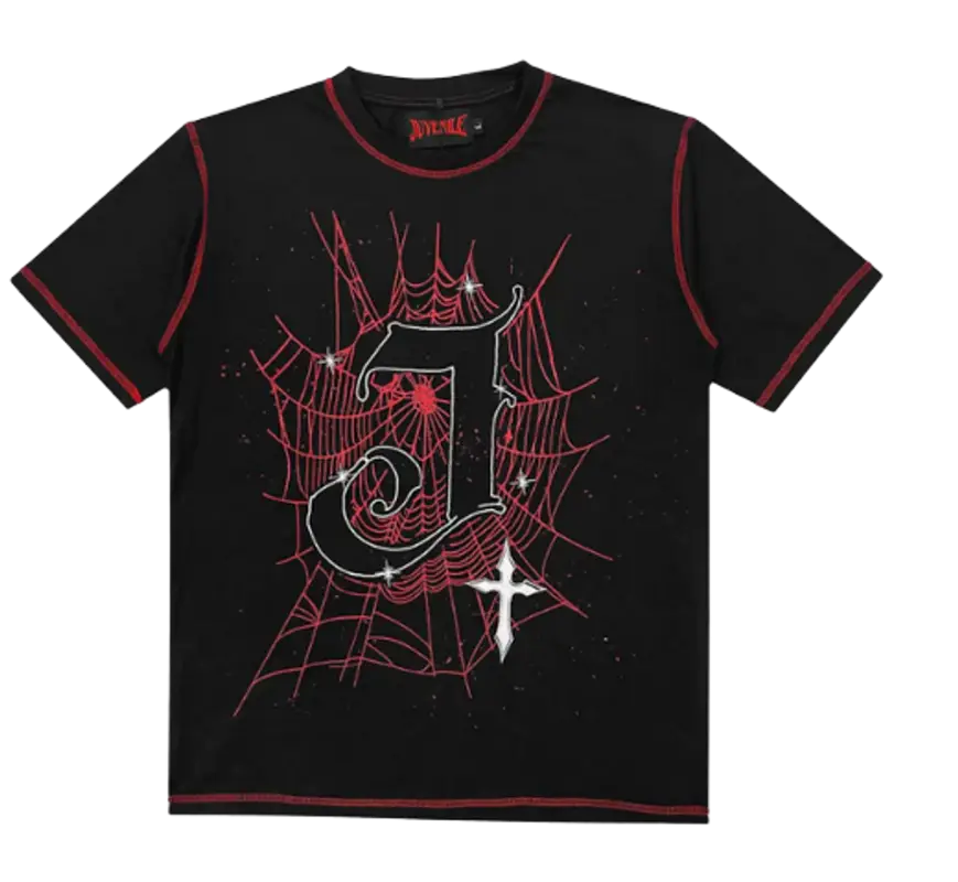 Juvenile Contrast Stitch Web T-Shirt $39