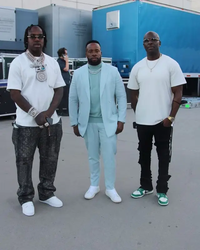 EST Gee outfit in Louis Vuitton, 2022
