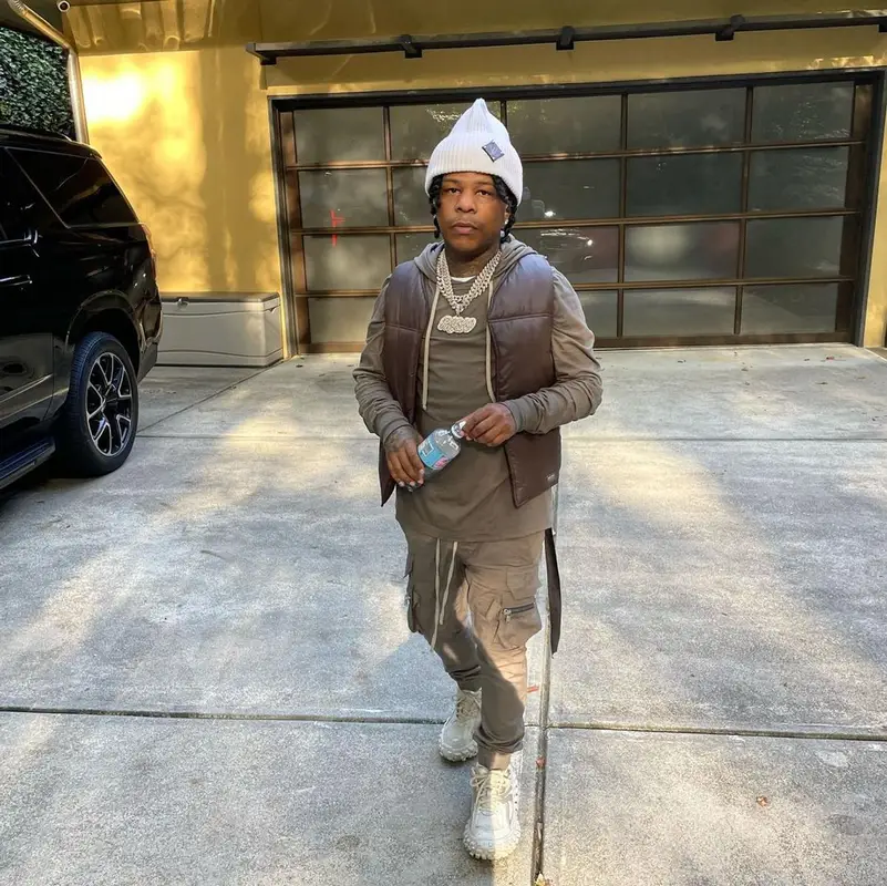 Rylo Rodriguez outfit in Rick Owens, Balenciaga, and Louis Vuitton, 2022