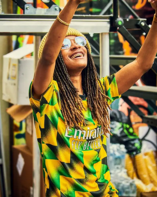 Koffee outfit in Adidas and Stadium Goods, 2022