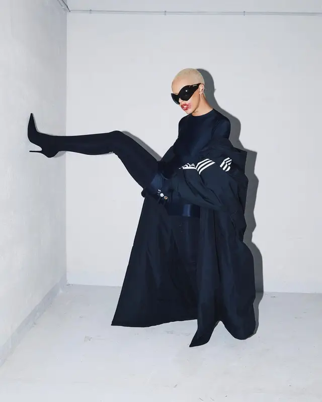Doja Cat outfit in Adidas and Balenciaga, 2022