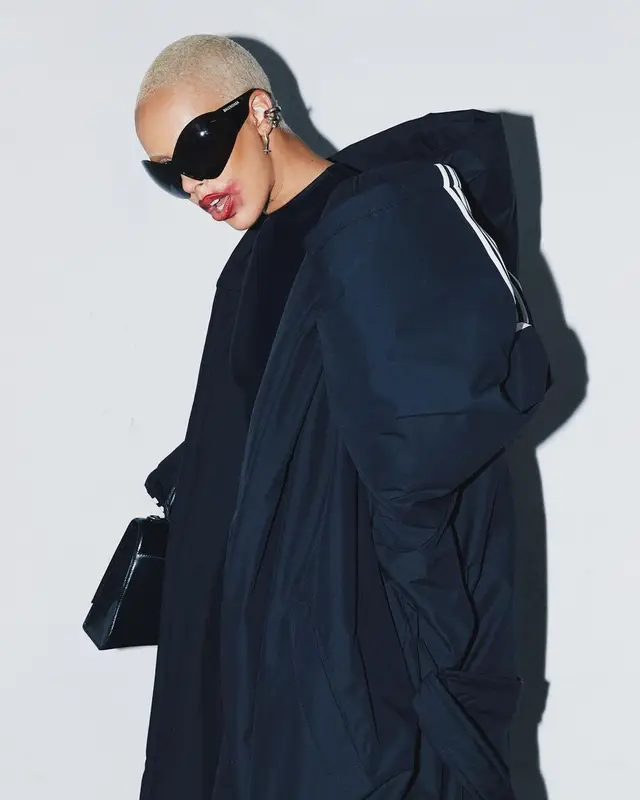 Doja Cat outfit in Adidas and Balenciaga, 2022