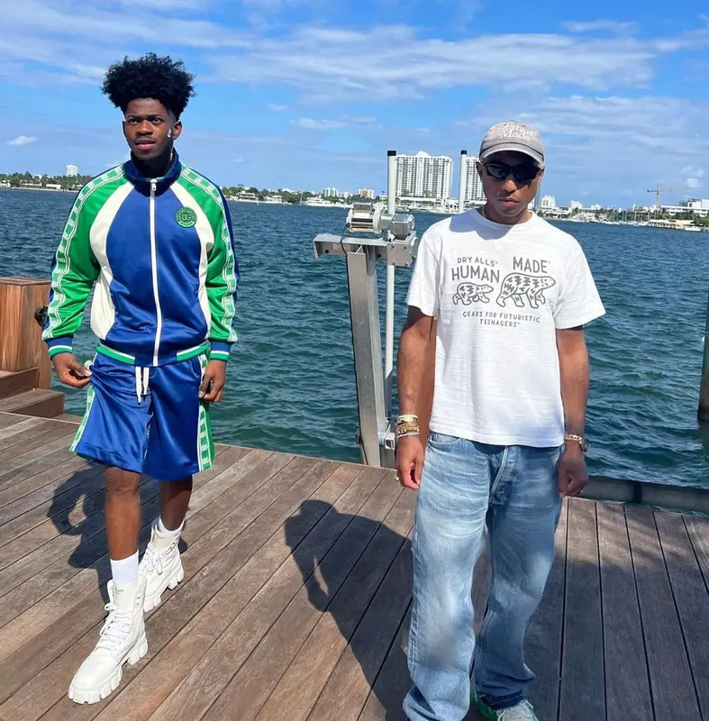Lil Nas X outfit in Dolce & Gabbana and Prada, 2022