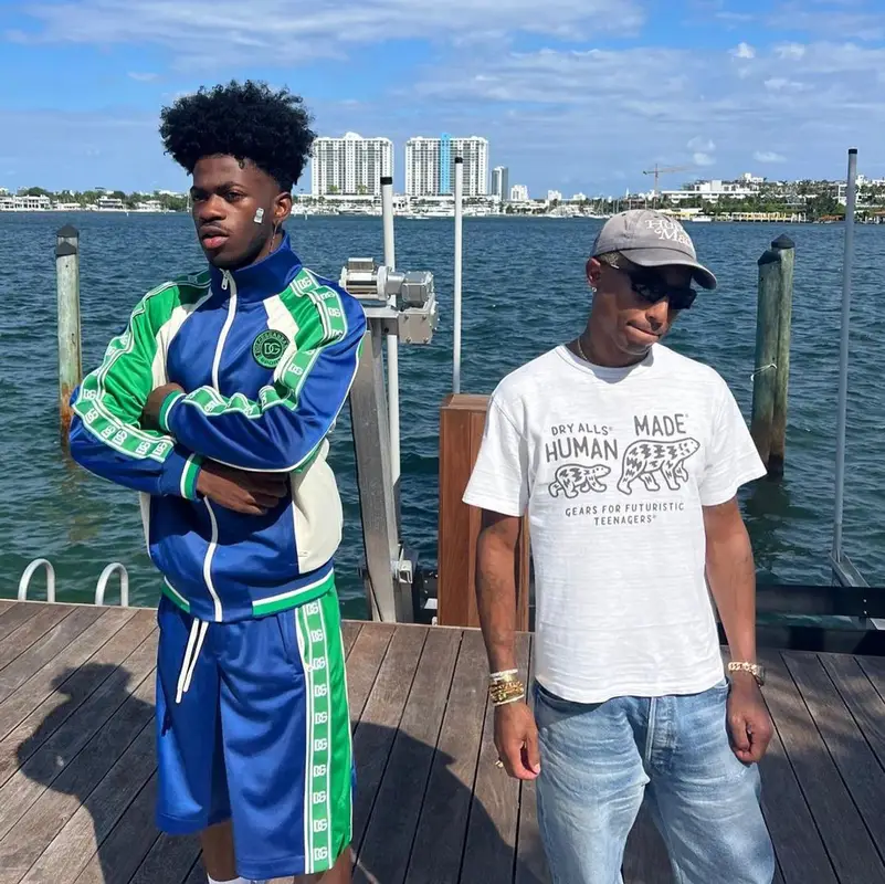 Lil Nas X outfit in Dolce & Gabbana and Prada, 2022