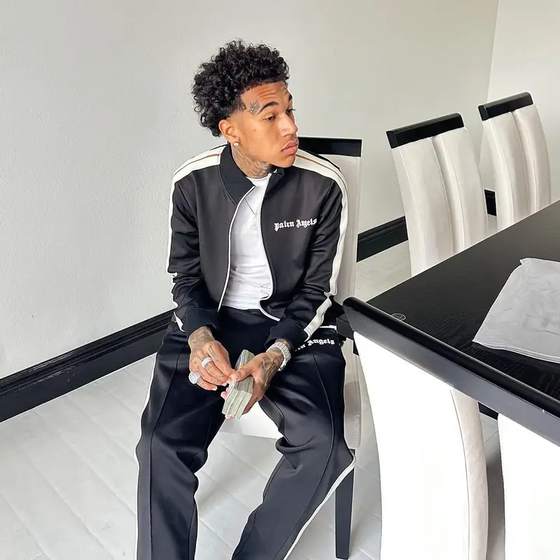 Jay Furr outfit in Palm Angels and Cartier, 2022