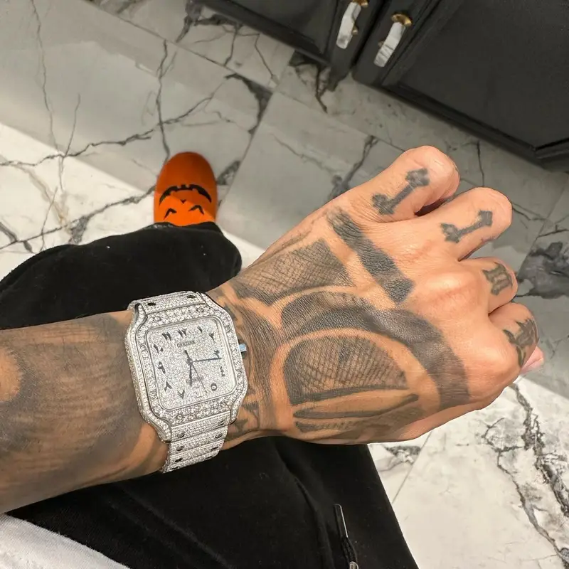 Jay Furr outfit in Palm Angels and Cartier, 2022