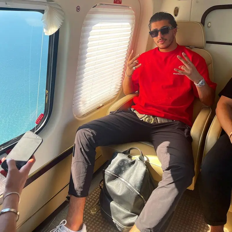 Mero outfit in Balenciaga, Nike, and Louis Vuitton, 2022