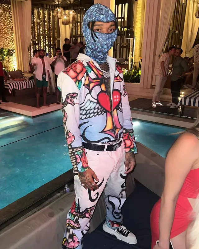 Swae Lee outfit in Mademe, Alexander McQueen, and Dior, 2022
