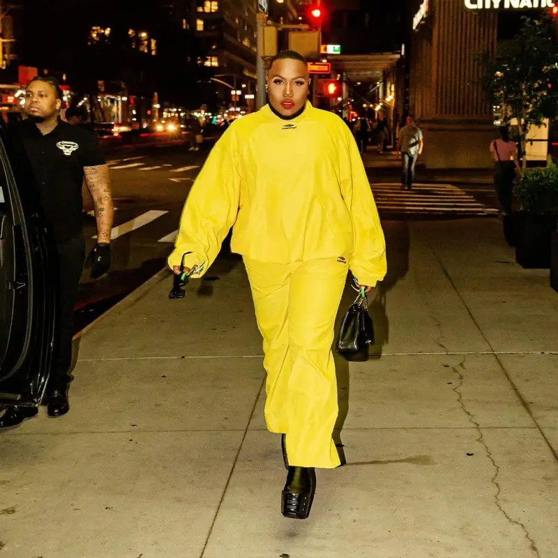 Saucy Santana outfit in Balenciaga and Rick Owens, 2022