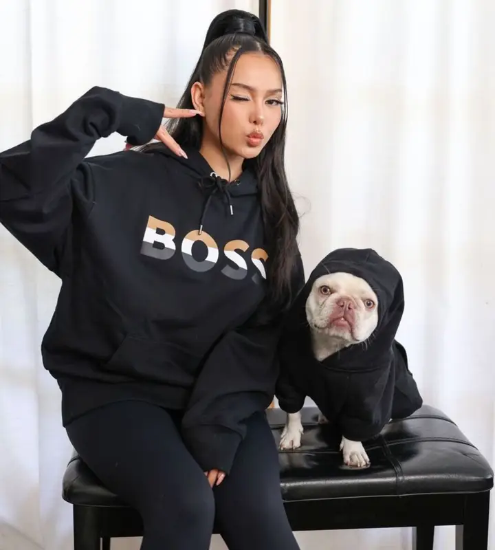 Bella Poarch outfit in Hugo Boss, 2022