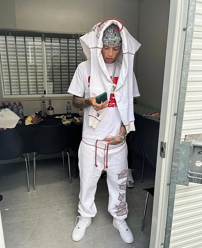 Central Cee outfit in Judah and Nike, 2022