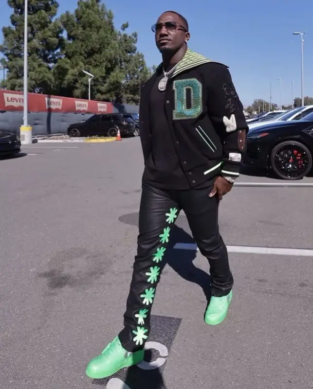 Deebo Samuel outfit in Cactus Jack, Cartier, and Dior, 2022