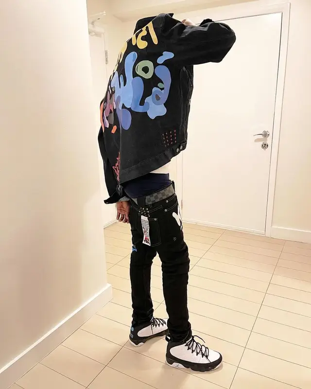 Dee Watkins outfit in Ksubi, Jordan, and Louis Vuitton, 2022