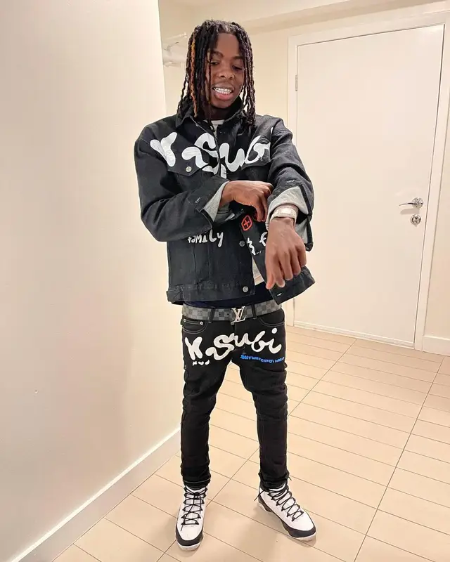 Dee Watkins outfit in Ksubi, Jordan, and Louis Vuitton, 2022