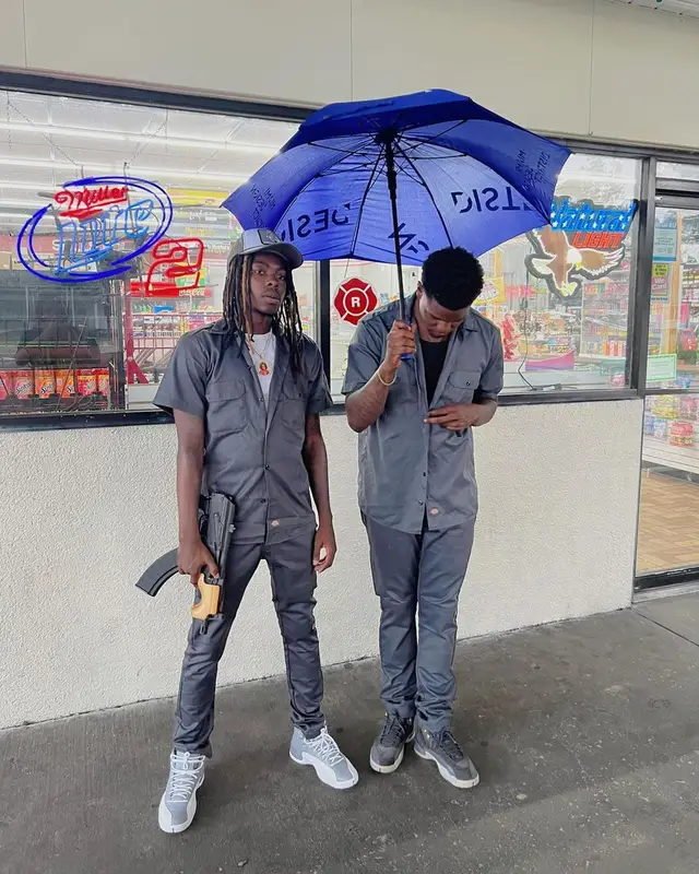 Dee Watkins outfit in Dickies and Jordan, 2022