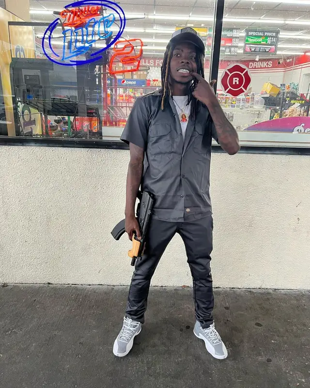 Dee Watkins outfit in Dickies and Jordan, 2022